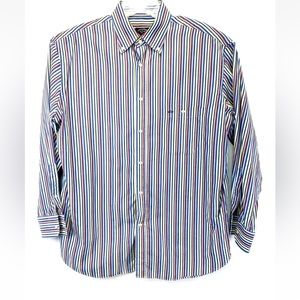 Paul & Shark Mens Sz 43 Multicolored Striped Button Down Shirt (V9)